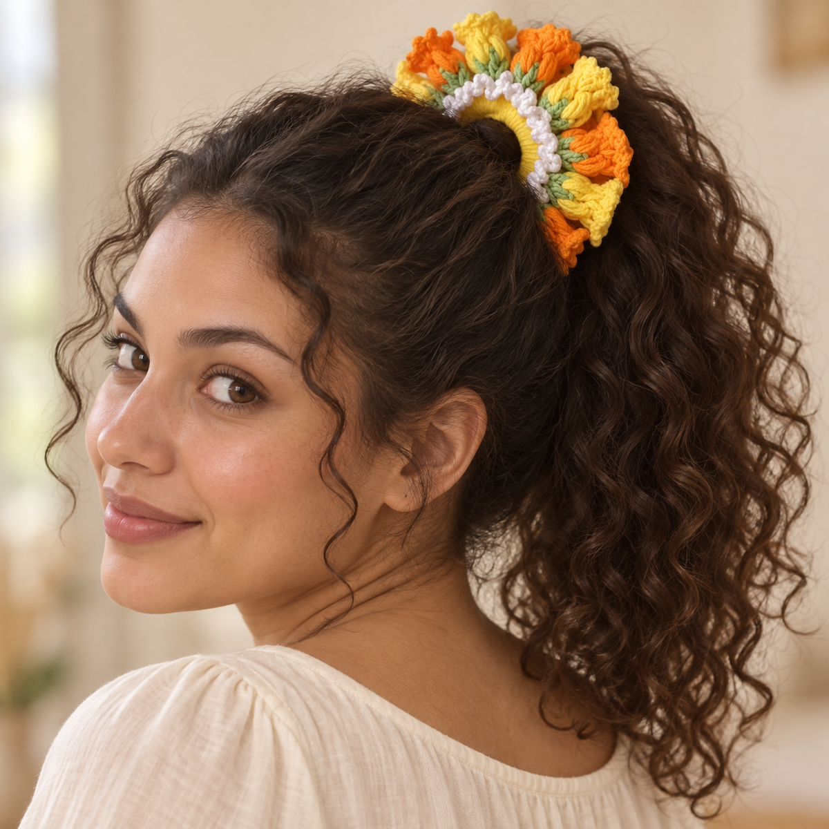 Chouchou en crochet fait main – vue 9