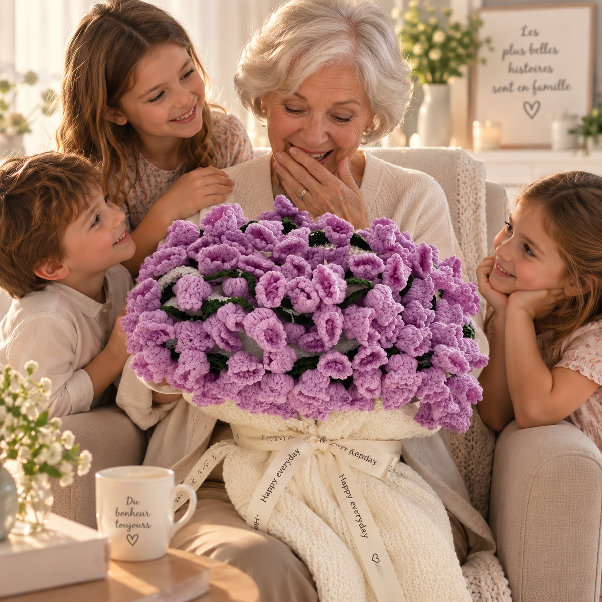 Couverture bouquet en crochet fait main NOMAD – vue 2