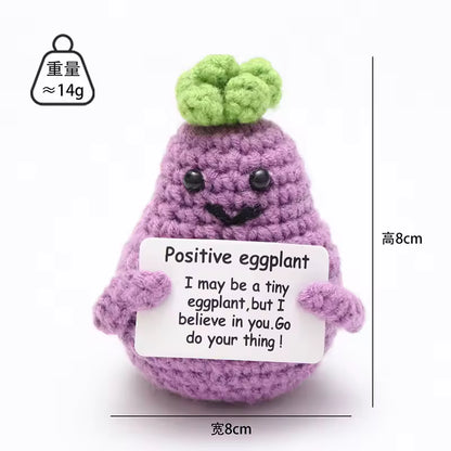 Amigurumi en crochet – aubergine