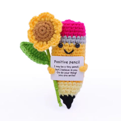Amigurumi en crochet – crayon tournesol