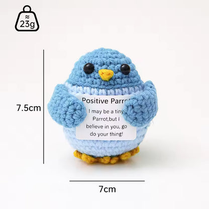 Amigurumi en crochet – perroquet bleu