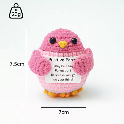 Amigurumi en crochet – perroquet rose