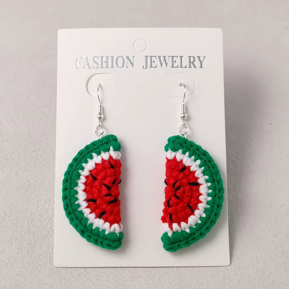 Boucles d'oreilles en crochet fait main – vue 19