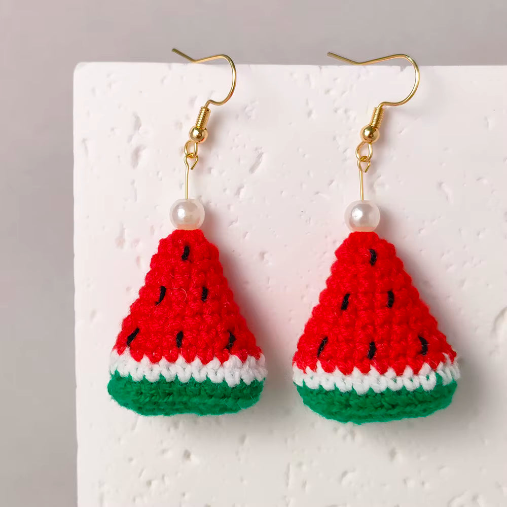 Boucles d'oreilles en crochet fait main – vue 22
