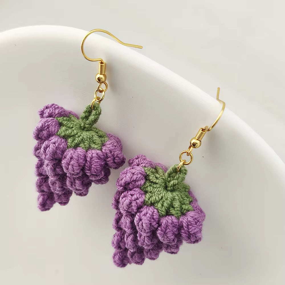 Boucles d'oreilles en crochet fait main – vue 23