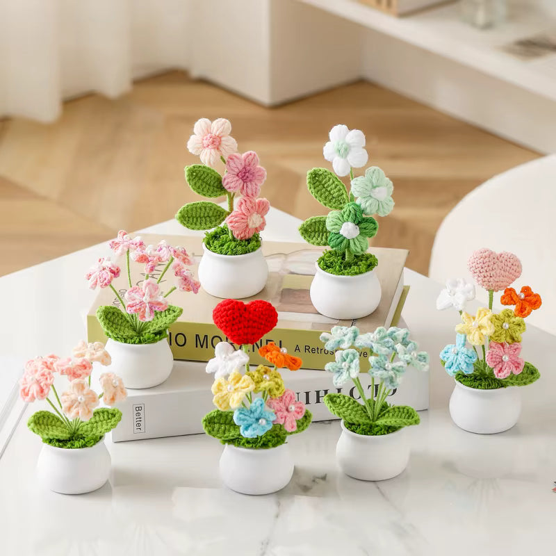 Plante en pot en crochet fait main NOMAD