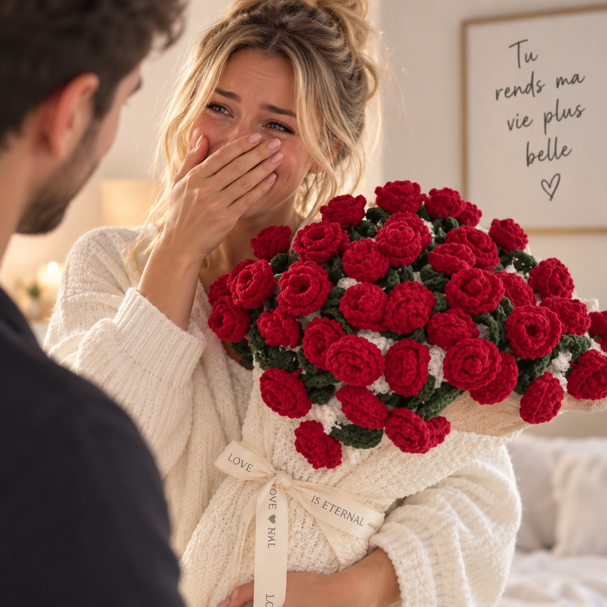 Couverture bouquet crochet Romance – vue 6
