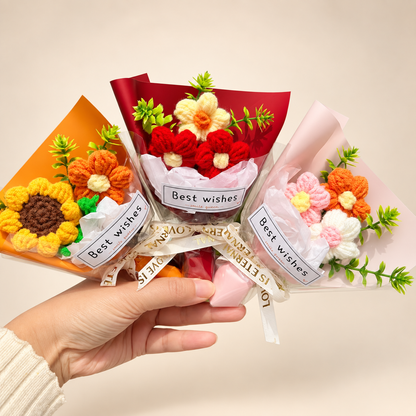 Mini bouquet de fleurs en crochet NOMAD