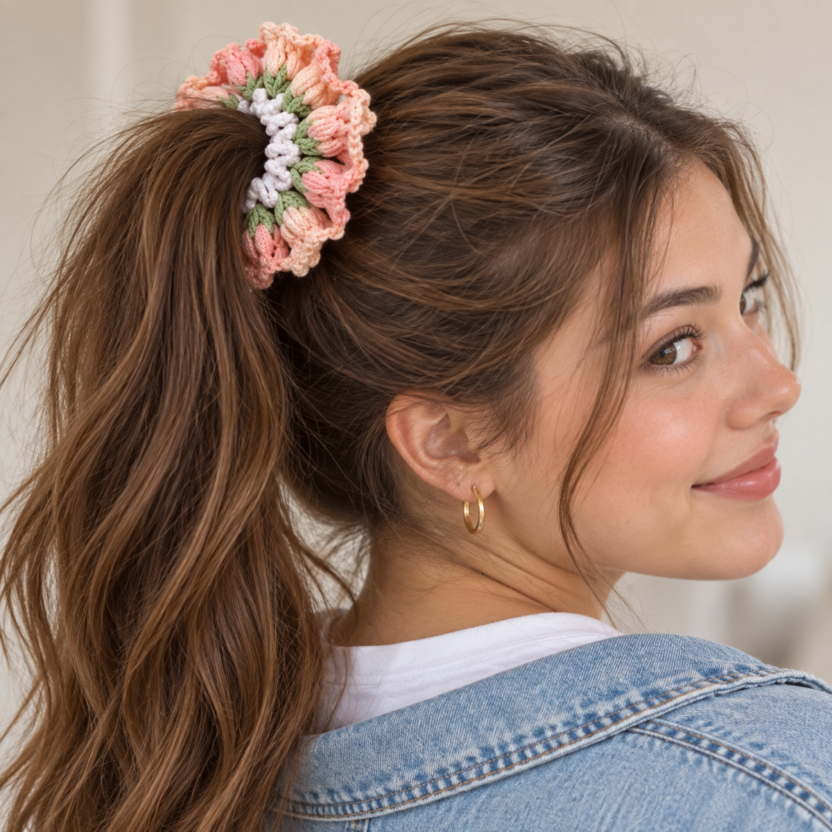 Chouchou en crochet fait main – vue 7
