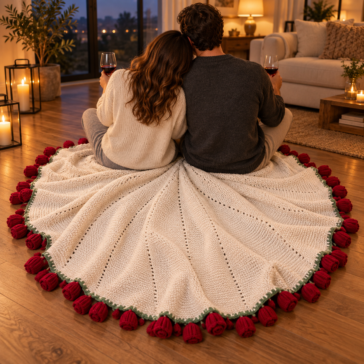 Couverture bouquet crochet Romance – vue 2