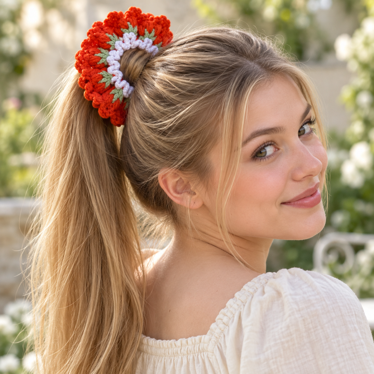 Chouchou en crochet fait main – vue 8